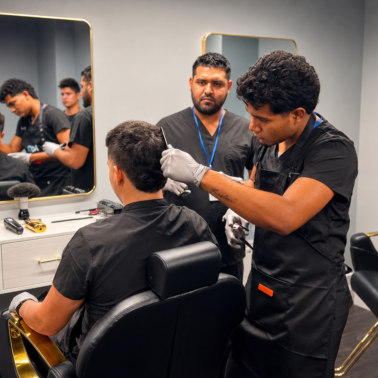 Práctica de máquina y tijera en ICR Florida Education